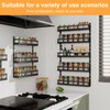 X-cosrack 5-Tier Small Wall-Mounted Spice Rack Organizer, Height-Adjustable, Space-Saving Compact