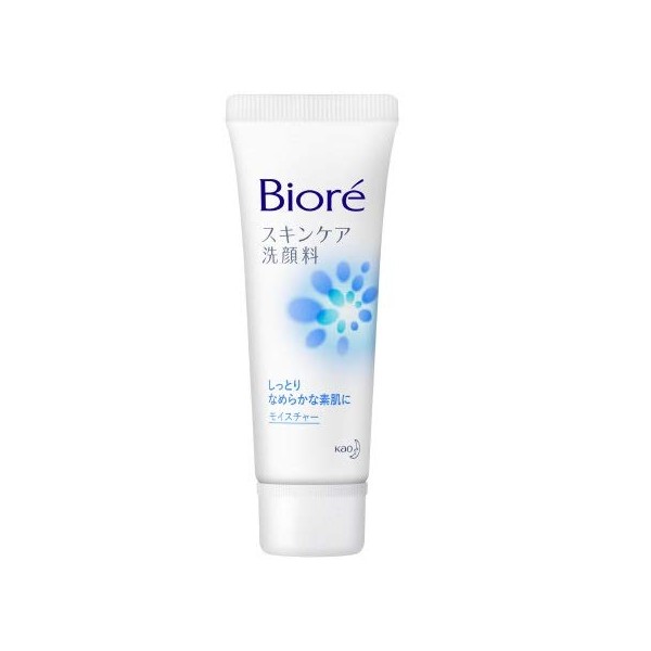Kao Biore Skin Care Facial Cleanser, Moisture, Mini, 1.1 oz (30 g) x 5 Piece Set