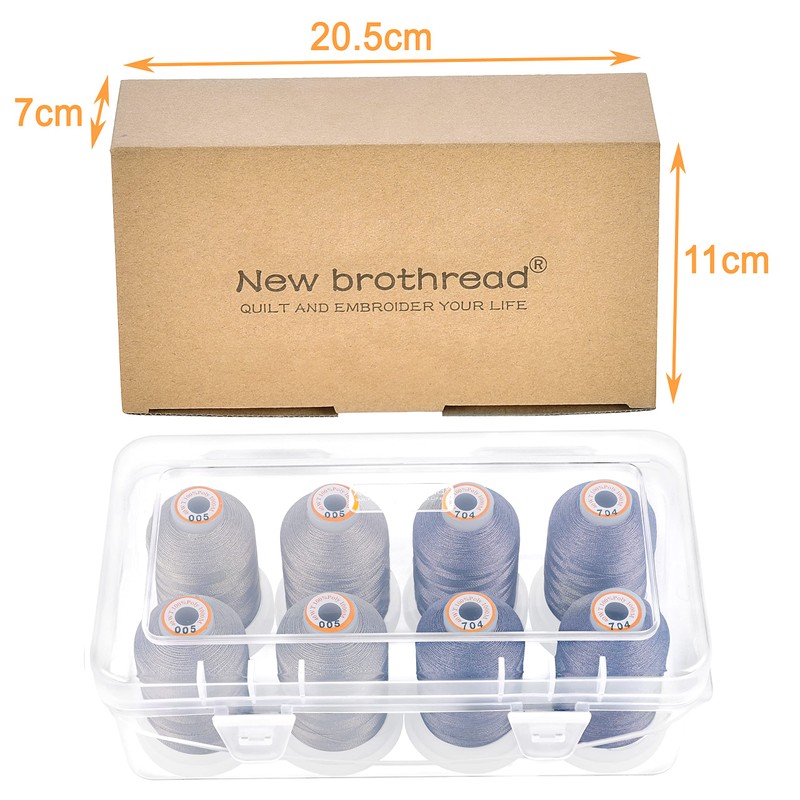 New brothread - 20 Options - 8 Snap Spools of