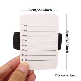 Honbay Professional Individual Eyelash Extension Hand Plate Acrylic White Lash Tray Lash Pallet with Elastic Strip
