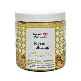 Aquatic Provisions Mysis Fish Food 1.25 oz, Freeze Dried, for Freshwater and Marine Aquarium Fish
