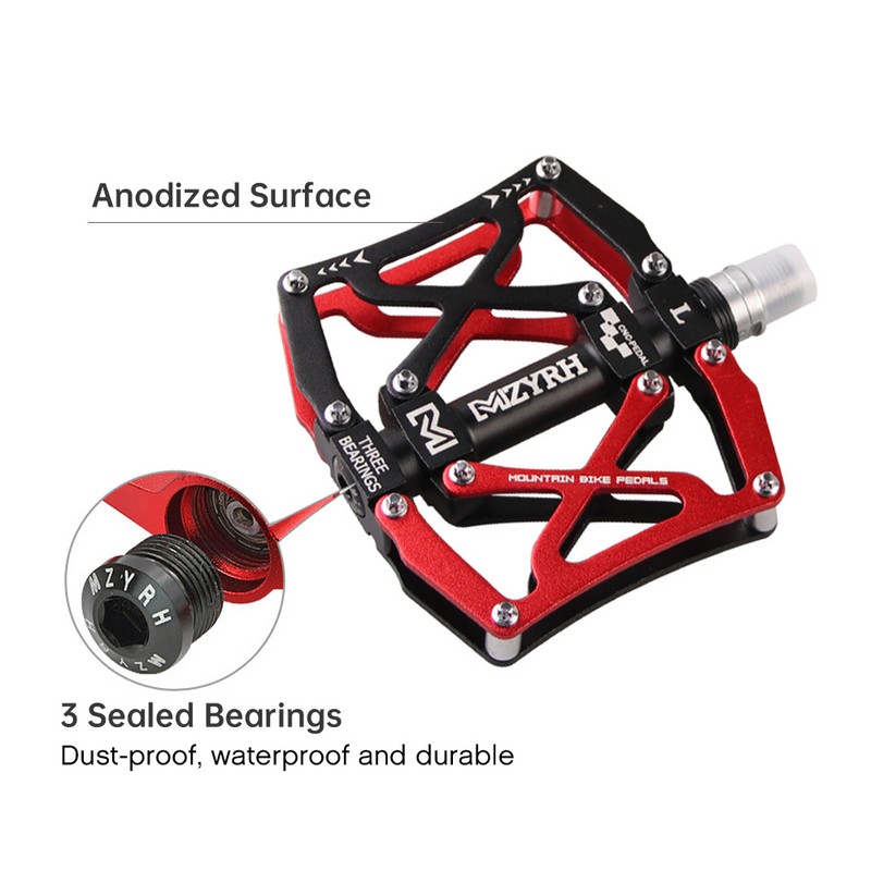 Mountain Bike Pedals Lightweight Aluminum Bicycle Pedals MTB Road Bike