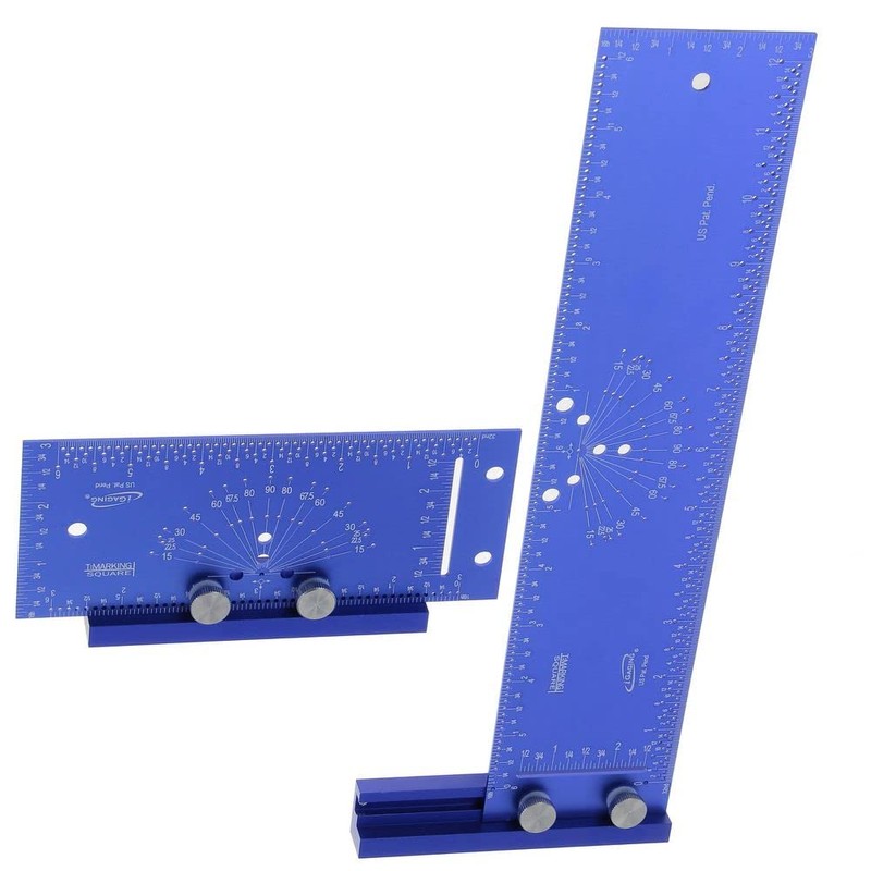 iGaging T-Marking Square Rule Bevel Gauge Center Finder Set EZ