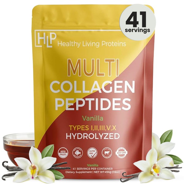 Healthy Living Proteins - Hydrolyzed Multi Collagen Peptides Powder Types