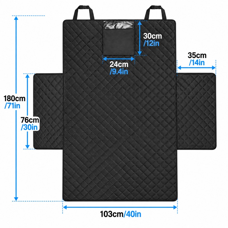 Waterproof Dog Cargo Liner for SUVs and Cars – Quilted