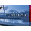 CALI TOP INC Chrome Black 3D Raised Tailgate Inserts Letters