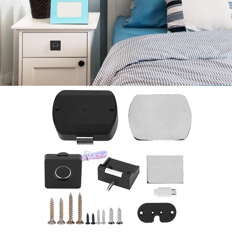 Intelligent Fingerprint Lock Smart Electric Drawer Cabinet Lock for Home