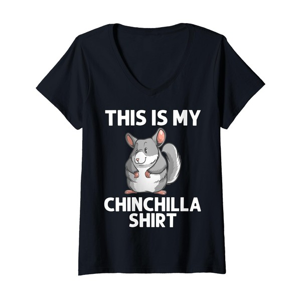 Womens Cool Chinchilla For Men Women Animal Lover Rodent Zookeeper