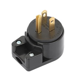 [2-Pack] Right Angle Nema 5-15P 15A 125V AC Plug, ETL Listed Easy Assembly 90 Degree USA Canada Male DIY Rewirable 8 Directions Adjustable AC Connector