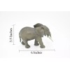 Deshen Du Elephant Toy, African, Model, Figure, Educate, Realistic Rubber