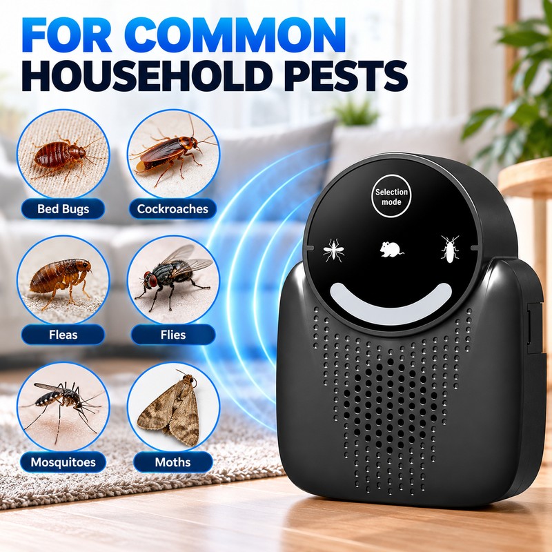 Ultrasonic Pest Repeller for Home – Variable Frequency 3-Mode Electronic