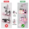 DAOYA Hanging Shower Caddy Over ShowerHead, Anti-Swing Shower Organizer For