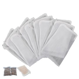 xbiupoee 15 Pcs Aquarium Filter Media Bags with Zipper for Activated Carbon Reusable White Extra Fine Mesh Net Nylon Bag for Fish Tank Swimming Pool 7.8" X 5.9"