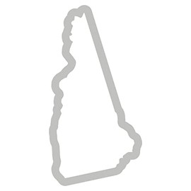 New Hampshire State Outline Track Map - Vinyl Decal Sticker Bumper Window car NH
