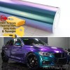 AUTOGOODY 48" x 60" Gloss Metallic Chameleon Purple Teal Vinyl