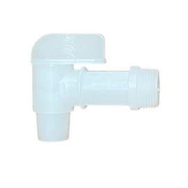 White Durable Plastic Faucet Spigot Drum Faucet Flow 3/4 Faucet for Drums Jugs Polyethylene Material Barrel Faucet Replacement Spigot 1 Pack