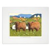 'We're Daft But We Love Ewe' Mounted Print by Thomas