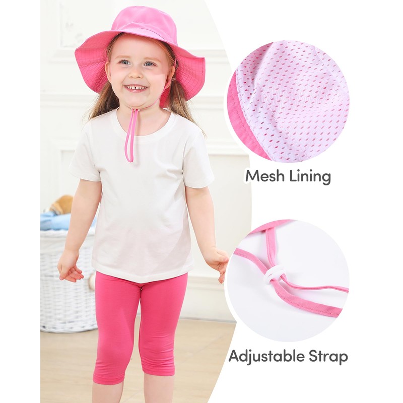 Adorel Baby Sun Hat with Drawstring Summer Fishing Hat Summer
