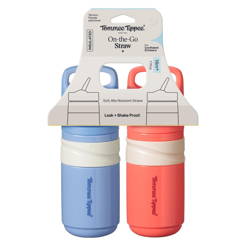 Tommee Tippee Insulated Flip Top Sporty Spill-Proof Toddler Water Bottle