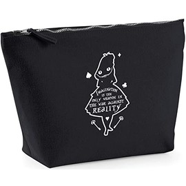 Hippowarehouse Imagination Is The Only Weapon In The War Against Reality Quote printed make up cosmetic wash bag 18x19x9cm