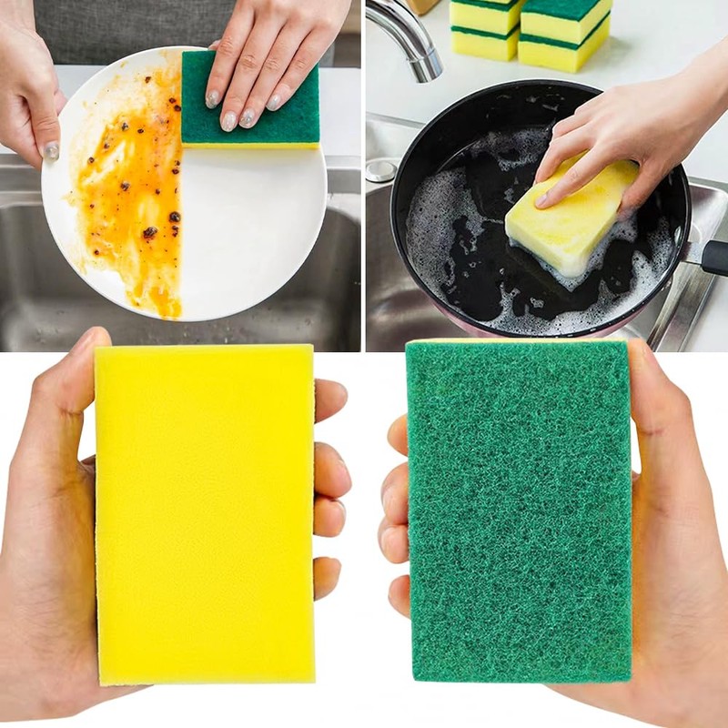 Living Today Kitchen Cleaning Sponges, 20 Count Dish Scrub Sponge