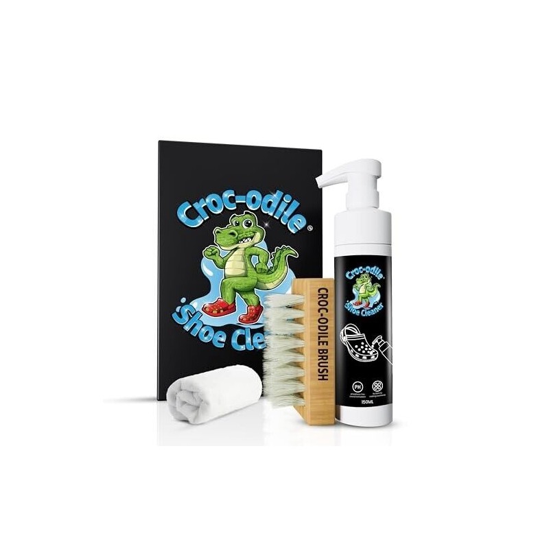 Crocodile Shoe Cleaner Shoe Cleaner Complete Kit Cleaner, Brush, Towel