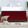 FIGOOO Sofa Cover without Armrests, 3-Seater Elastic Sofa Cover, Armless,