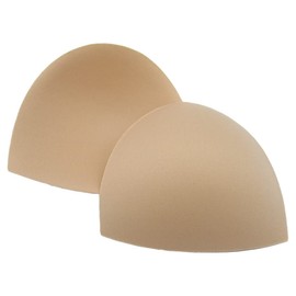 Karly Shop bp5 Bra Pad, Semicircular Shape, Round Shape, Thin, Cup, Putt, Soft, Simple, Sports Bra, Night Bra, Nursing Bra, Replacement, Spare, beige