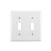 Leviton 88009 DOUBLE Toggle Switch, Standard Size, White