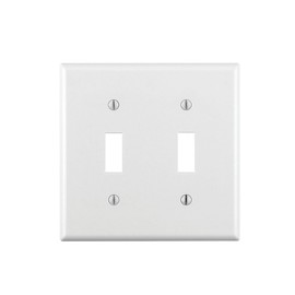 Leviton 88009 DOUBLE Toggle Switch, Standard Size, White