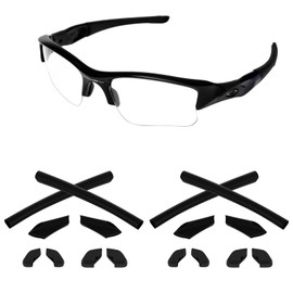 Tintart-Men's 2 Pair Rubber Kits Earsocks And Nosepieces For Oakley Half Jacket/Half Jacket Xlj Sunglass