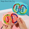 Rotating Magic Bean Cube Toy,Handheld Spinning Magic Beans Jigsaw Puzzle
