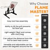 Flame Master Grid Holder: Portable, Adjustable and Lightweight BBQ Grill