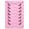 Half Lashes Natural Look Wispy Soft Strip Mink Eyelashes Cat