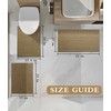 YIHOUSE Bathroom Rugs Sets 3 Pieces, Beige Ultra Thin Bath