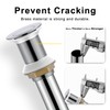 Bathroom Sink Drain Pop Up Without Overflow Vessel Sink Lavatory