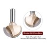 sourcing map 1pcs Router Bit Core Box 1/2 Shank 1-3/4
