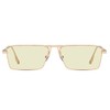 meSmart Ladyram Vintage Square Men's Women's Metal Frame Sunglasses Stylish