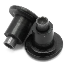 BILLY FLAMINGO'S BRAND Bike Studs for Fat Bike Tires, Aluminum Body, Concave Carbide Tip, Anodized Bicycle Studs, Qty 261pcs (Black)