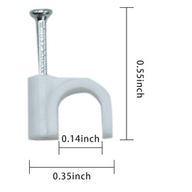 4mm Round Cable Clips 100pcs Assortment Cable Holder Management Wire Tidy Clips