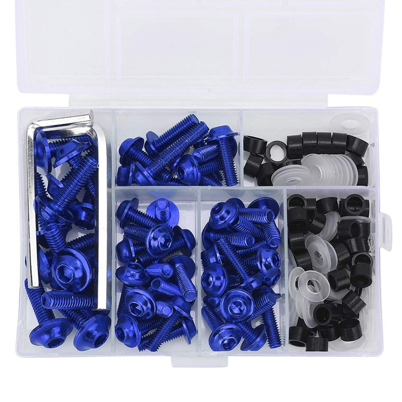 Akozon Motorcycle Windshield Fairing Bolt Gasket Wrench Kit Screws Motorcycle