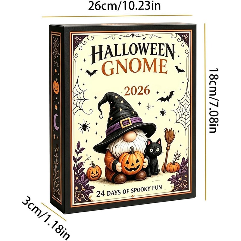 Calendario de Adviento Halloween Gnomos 3D 2024 LIGEL8TY4TBRAY2PUL