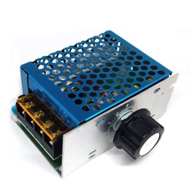 4000W Motor Speed Controller, Motor Control Board AC 110V Adjustable Voltage Regulator SCR High Power Dimmer Controller Temperature Governor Dimming Monitor