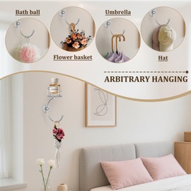 Zylbb Modern Hand Towel Holder with Candle Holder for Wall, Metal Towel Hook for Bathroom Wall, Rustic Towel Ring, Sturdy Wall Mounted Hanger for Bathroom, Kitchen, Entryway (Silver)