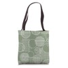 Abstract Hand Drawn Geometric Shapes Modern Color Sage Green Tote