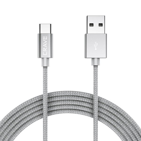 Crave Type C Cable, USB-A to USB-C Cable Premium Nylon