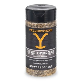 Watkins Cracked Pepper Garlic Seasoning & Rub 5.9 oz