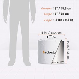 Solo Stove Protective Cover for Fire Pit Ranger | Stainless Steel Fire Pit Accessories - Outdoor Fireplace, Fire Pit, Fire Bin, Fire Basket - Winterproof, Waterproof, Ideal for Rain Cover