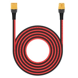 XT60 Extention Cable for Solar Panel RV Automotive RC Battery and Portable Power Station Solar Generator 12AWG 15Ft 4.5M