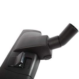 Cen-Tec Systems 95072 12" Combination Hard Floor and Carpet Vacuum Nozzle with Button Locking Telescopic Chrome Wand, w, Black